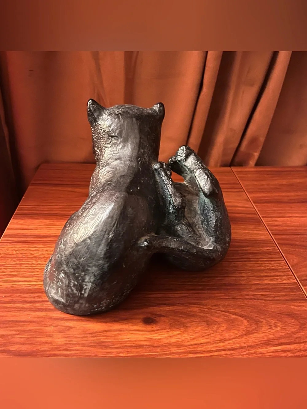 Vintage Mid Century Playful Cats Sculpture